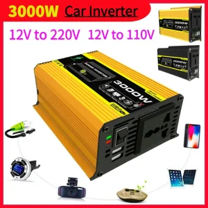 Power Inverter 3000W DC 12V to AC 110V 60HZ