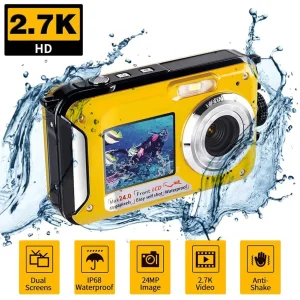 Waterproof Digital 16X Zoom Anti-Shake Camera with 1080P Full HD