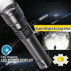 Rechargeable High Lumen LED Flashlight