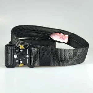 Men's Belt with Zipper Money Slot Pocket